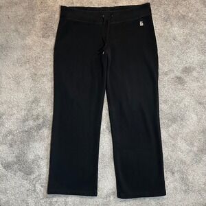 Polo Jeans Company Sweatpants Mens Large (Fit 40x30)  Black Logo Joggers